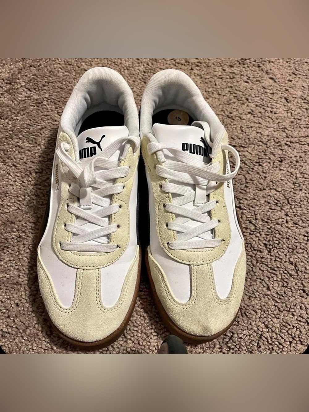 Puma Palermo Moda White Black Gum Women's White & Black Sneakers